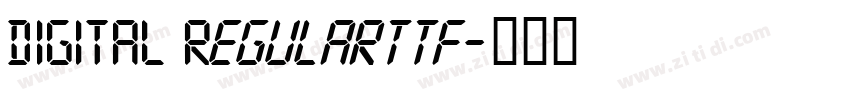 DIGITAL Regularttf字体转换